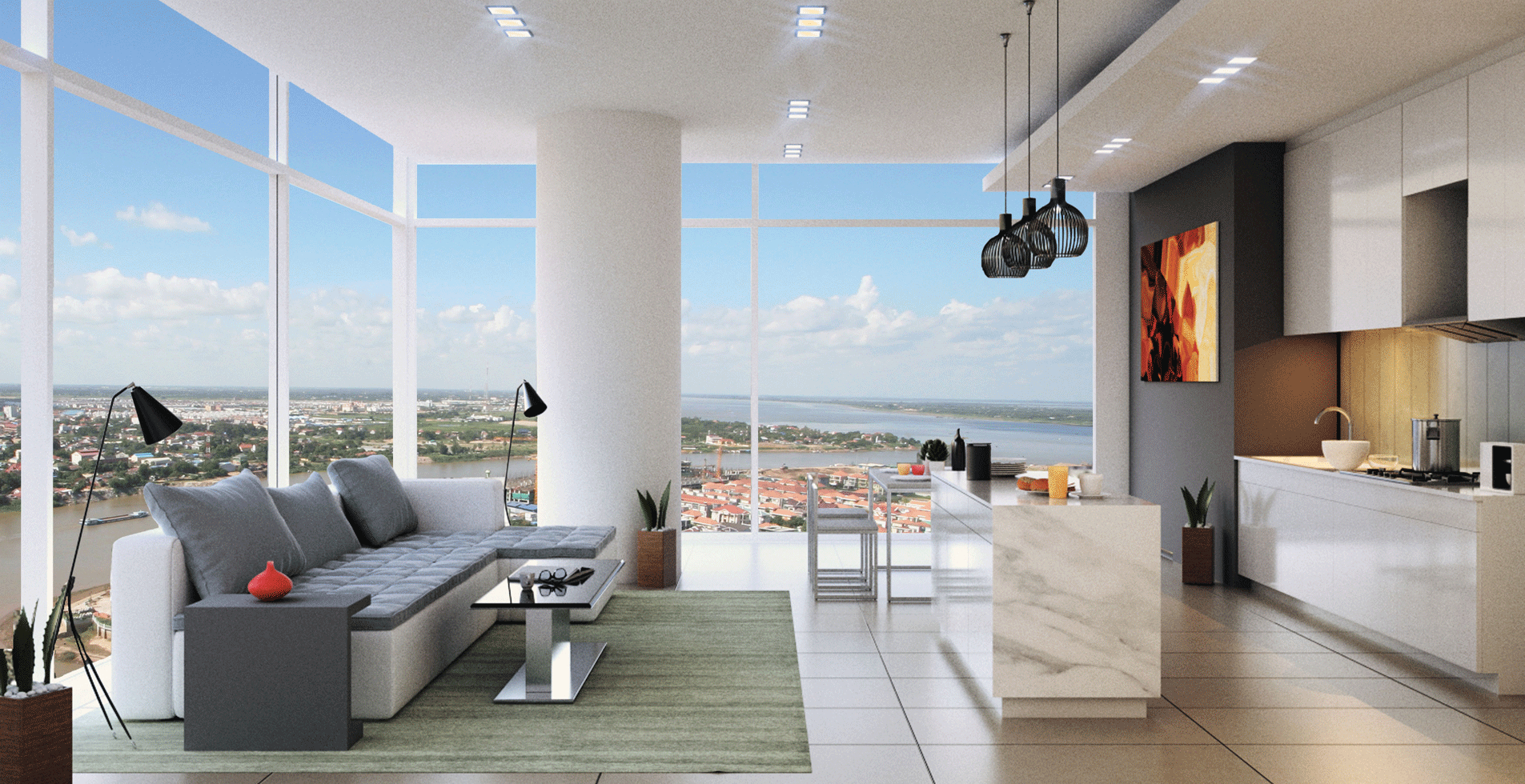 Penthouse Residence With Wine Fridge And Tasting Facilities